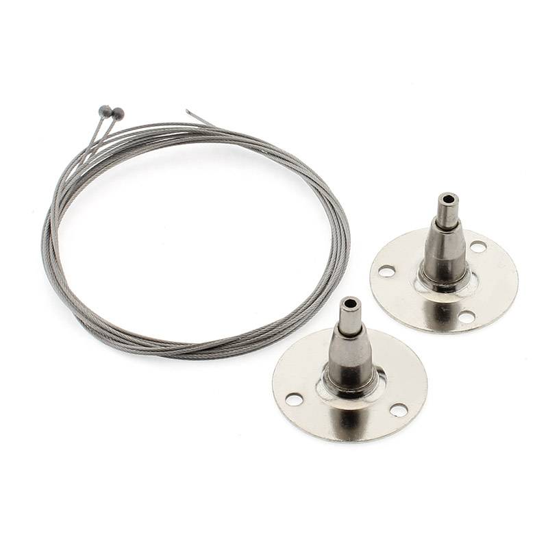 Kit de suspensión para las carpetas Poster LED. 2 Unidades. Largo del cable 1.5m.