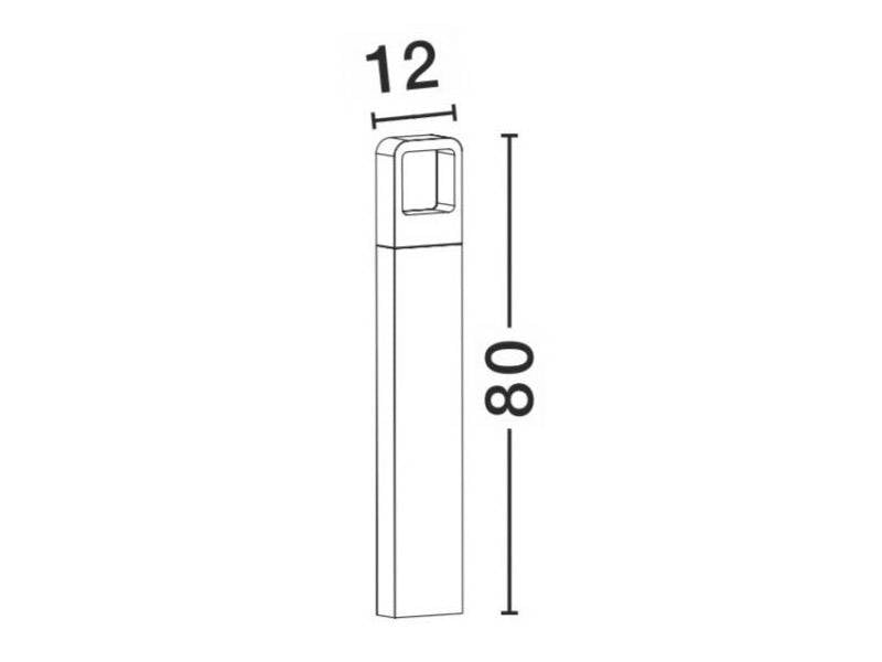 Farola LED fabricado integramente en aluminio inyectado y PMMA Polimetil metacrilato extremadamente resistente a los rayos solares. La farola incorpora un diodo COB LED de la marca CREE de alta luminosidad en color blanco neutro 4000K.