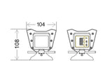 Proyector lineal profesional de alta potencia RGB+W+A con control DMX512 inalámbrico y panel de control incorporado. Para la iluminación creativa de escenarios y proyección de luz en paredes y fachadas. Ideal para el realce de objetos, artes, escénicas, construcciones históricas, museos. 