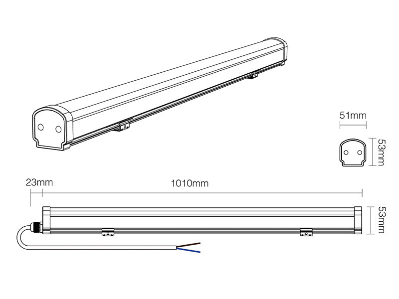 Proyector lineal RGB + CCT para la iluminación creativa y proyección de luz en paredes y fachadas. Ideal para el realce de objetos, arte, escenarios, construcciones históricas, museos. Estos bañadores lineales producen una distribución de luz precisa y uniforme. Control RF, WiFi o Alexa.