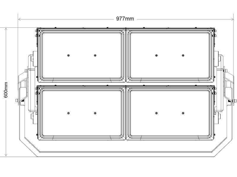 Foco proyector LED diseñado para el alumbrado profesional para las más altas exigencias en recintos deportivos a niveles de competición, el alumbrado de muelles, aeropuertos, grandes parking, rotondas, etc. Fabricado con la máxima calidad, chip led SAMSUNG 140lm/w y driver MEAN WELL con garantía de 5 años. 1-10V regulable.