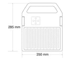 Proyector led multifunción con batería de litio y panel fotovoltaico. Proporciona una luz blanca potente, además dispone de opción de flash rojo y azul para señalización. Linterna de gran alcance. Altavoz bluetooth y conectores USB para cargar tus dispositivos móviles. Iluminación eficaz en cualquier situación.