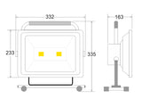 Proyector led de alta luminosidad con batería de litio recargable y soporte, Iluminación eficaz en cualquier situación.