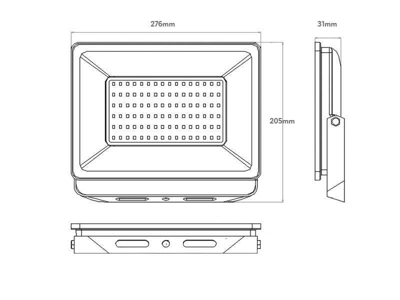 El Foco Proyector LED SMD de 100W con Chip OSRAM es  una opción muy interesante en todo tipo de aplicaciones de exterior. Destaca por su eficiencia, alto CRI, alto factor de potencia y robustez.