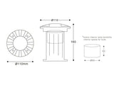 Foco para empotrar en el suelo de gran calidad para bombillas led GU10. Fabricado en acero inoxidable y gran resistencia que permite soportar el paso de vehículos.