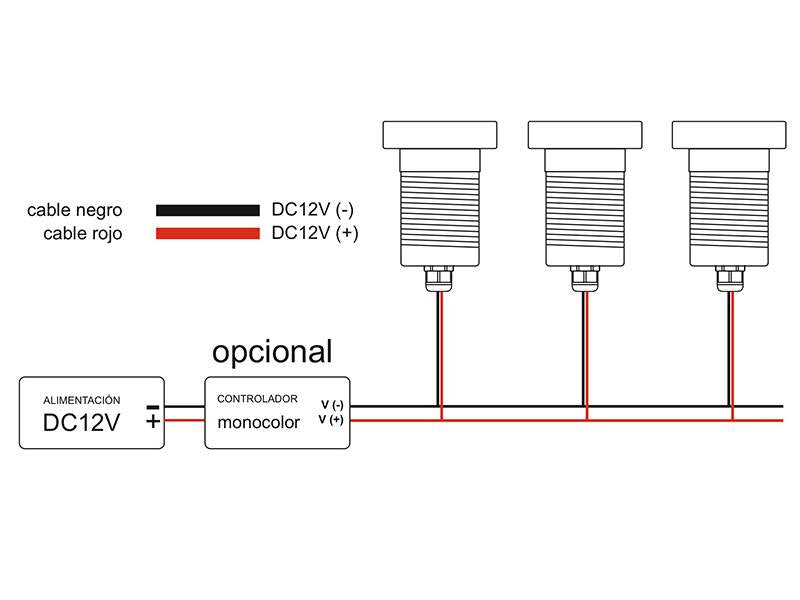 Foco sumergible para empotrar fabricado en ABS + PC de gran resistencia que permite soportar las condiciones más adversas. De reducido tamaño y alimentación de DC12V. Ideal para iluminación de piscinas, estanques, fuentes, etc. Con protección IP68 que permite su uso en zonas sumergidas. Mínima emisión de calor y mínimo consumo.