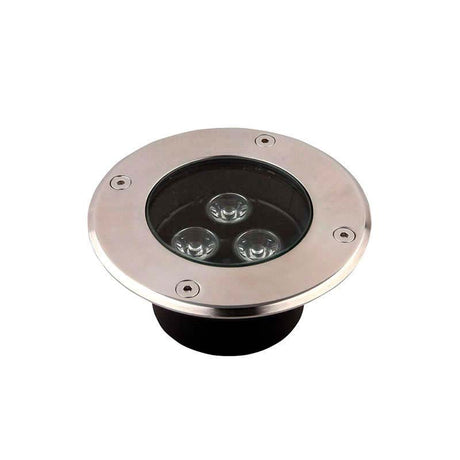 Baliza Led para empotrar en suelos en exterior. Foco de 1 Led y 3W de potencia de bajo consumo para la ambientación de cualquier espacio exterior. Alto índice de reproducción cromática (CRI) y fuerte grado de protección IP67. Ideal para la instalación en suelos de terrazas, jardines, caminos.