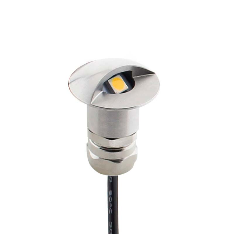 Spot de exterior de mínimo tamaño y máxima calidad. Fabricado en acero inoxidable 316 y chip led CREE. Permite su instalación en cualquier lugar. Alto índice de reproducción cromática (CRI) y fuerte grado de protección IP67.