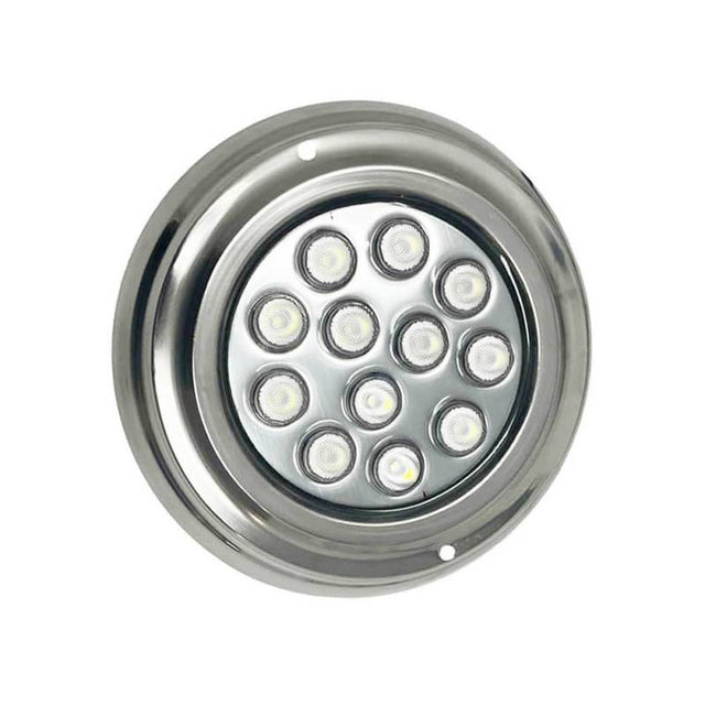 Lámpara LED 36W  sumergible diseñada para sustituir los focos halógenos de las piscinas. EL foco tiene un grado de protección frente al acceso de partículas, polvo o líquidos de IP68, en este caso puede funcionar durante una inmersión completa y continua. Acero inoxidable 316. Resistente a los golpes IK10. Puede ser instalada en estanques, fuentes, acuarios, etc.