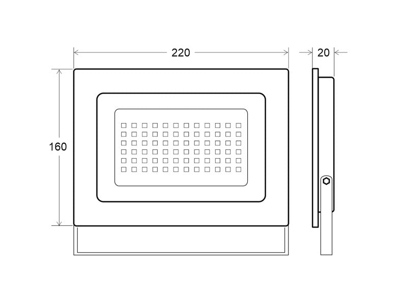 Foco proyector orientable de exterior LED de altas prestaciones y gran resistencia (IP65) máxima eficiencia energética y gran potencia de luminosidad. Carcasa de aluminio de inyección con radiador que garantiza una eficiente disipación del calor. 