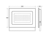 Foco proyector orientable de exterior LED de altas prestaciones y gran resistencia (IP65) máxima eficiencia energética y gran potencia de luminosidad. Carcasa de aluminio de inyección con radiador que garantiza una eficiente disipación del calor. 