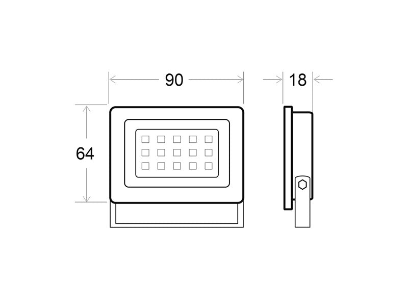 Foco LED exterior, proyector orientable de exterior LED de altas prestaciones y gran resistencia (IP65) máxima eficiencia energética y gran potencia de luminosidad. Carcasa de aluminio de inyección con radiador que garantiza una eficiente disipación del calor. 