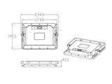 Kit que incluye proyector solar LED con batería de litio integrada de alta potencia, panel solar, mando a distancia y herrajes para su instalación. Incorpora sensores de luminosidad. Ideal para iluminar de manera automatizada y sin necesidad de corriente eléctrica cualquier zona de exterior.