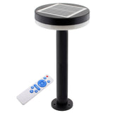 Farola Solar LED con panel LED solar integrado de alta potencia. Incluye mando a distancia para poder cambiar el color de luz (cálida, neutra o fría), y regular la intensidad y tiempo de encendido. Ideal para iluminar de manera automatizada y sin necesidad de corriente eléctrica cualquier zona de exterior.