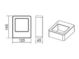 Luminaria led realizada en aluminio de gran calidad y lacado en color gris pavonado para la iluminación de paramentos verticales. Emite un haz de luz sin emisión de calor y gran eficiencia. Lámpara ideal para combinar diferentes tipos de iluminación tanto en interiores como en exteriores.