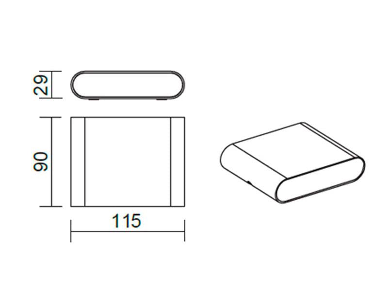 Luminaria led realizada en aluminio de gran calidad y lacado en color antracita pavonado para la iluminación de paramentos verticales. Emite un haz de luz sin emisión de calor y gran eficiencia. Lámpara ideal para combinar diferentes tipos de iluminación tanto en interiores como en exteriores.