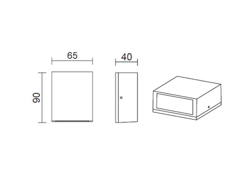 Luminaria led realizada en aluminio de gran calidad y lacado en color gris pavonado para la iluminación de paramentos verticales. Emite un haz de luz sin emisión de calor y gran eficiencia. Lámpara ideal para combinar diferentes tipos de iluminación tanto en interiores como en exteriores.