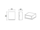 Luminaria led realizada en aluminio de gran calidad y lacado en color gris pavonado para la iluminación de paramentos verticales. Emite un haz de luz sin emisión de calor y gran eficiencia. Lámpara ideal para combinar diferentes tipos de iluminación tanto en interiores como en exteriores.