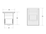 Spot Led empotrable de muy reducido tamaño y alimentación de AC/DC12V. Ideal para utilizar como baliza empotrada en pared para señalizar e iluminar zonas de paso, para interior o exterior. Mínima emisión de calor y consumo.