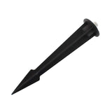 Estaca de aluminio de alta calidad para focos LED. La pica es perfecta para usar en zonas de alta humedad. El pincho tiene un peso mínimo, una alta resistencia al polvo y a la humedad. Esta estaca para focos LED de montaje fácil permite que puedan ser usados en cualquier superficie de tierra de una manera cómoda y segura.