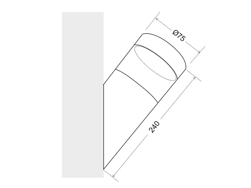 Aplique de pared led fabricado en acero y policarbonato extremadamente resistente a los rayos solares. Además de estar fabricadas con un IP44 que le hace apto para exteriores.