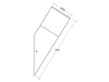 Aplique de pared led fabricado en acero y policarbonato extremadamente resistente a los rayos solares. Además de estar fabricadas con un IP44 que le hace apto para exteriores. Permite alojar una bombilla E27