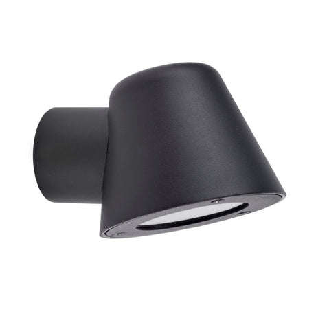 Aplique de pared led fabricado en acero y policarbonato extremadamente resistente a los rayos solares. Además de estar fabricadas con un IP44 que le hace apto para exteriores. Permite alojar una bombilla GU10