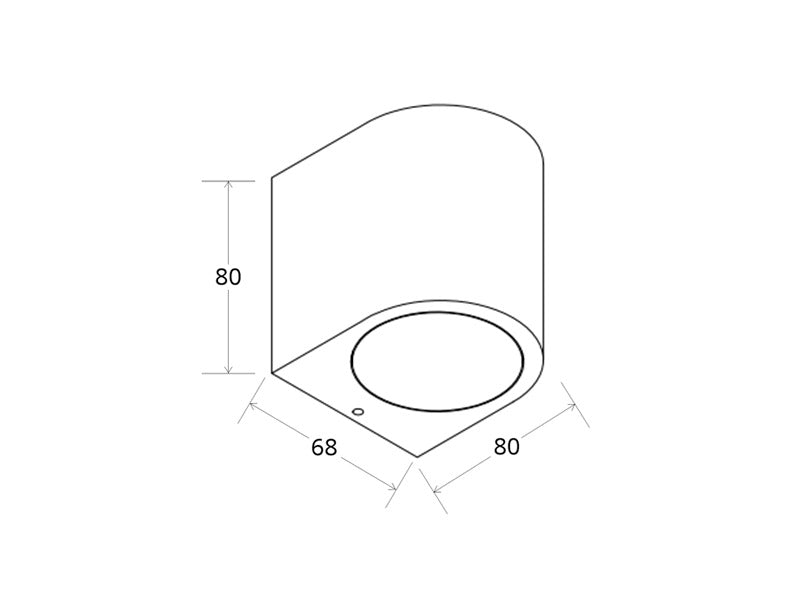 Aplique de pared led fabricado en aluminio inyectado y cristal. Extremadamente resistente a los rayos solares y apto para su instalación en interior o exterior. Permite alojar una bombilla GU10