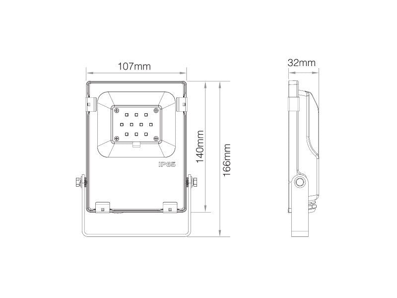 Foco Proyector LED de exterior de gran calidad de altas prestaciones y gran resistencia (IP65). Ofrece máximo control y amplias posibilidades de decoración con luz RGB + CCT (3000K-6000K). Podrás controlar el proyector LED desde el mando a distancia RF específico (no incluido) y configurar hasta 8 grupos diferentes.