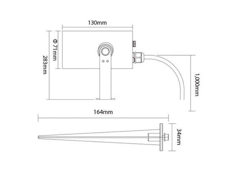 Foco proyector orientable de exterior LED con estaca para su fijación al suelo. Con alimentación AC220V. Altas prestaciones y gran resistencia (IP66). Ofrece máximo control y amplias posibilidades de decoración con luz RGB y luz blanca ajustable desde 2700K a 6500K. Control por ZigBee 3 + 2.4G RF + Philips Hue + APP Tuya + Amazon Alexa + Google Home + IKEA TRADFRI