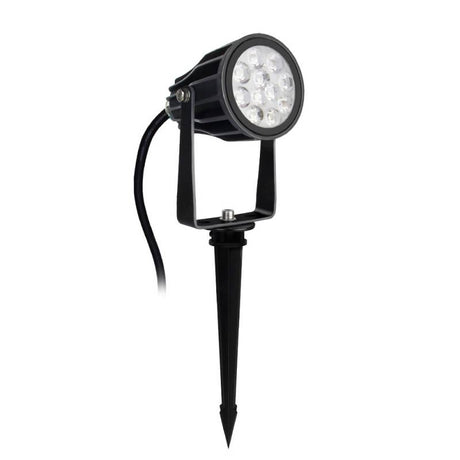 Foco proyector orientable de exterior LED con estaca para su fijación al suelo. Con alimentación AC220V. Altas prestaciones y gran resistencia (IP66). Ofrece máximo control y amplias posibilidades de decoración con luz RGB y luz blanca ajustable desde 2700K a 6500K. Control por ZigBee 3 + 2.4G RF. 