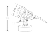 Foco de exterior para lograr una iluminación perfecta de tu jardín de forma fácil y cómoda. Los cabezales ajustables te proporcionan la flexibilidad que necesitas para dirigir la luz y crear el efecto deseado. También te permiten iluminar paños de pared fácilmente y con gran efectividad.