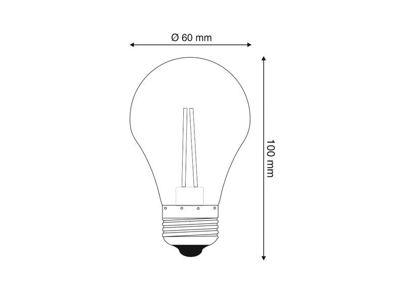 Bombilla LED para casquillos o bases convencionales E27. Alta potencia lumínica, ahorro de hasta el 90% en su consumo de luz.