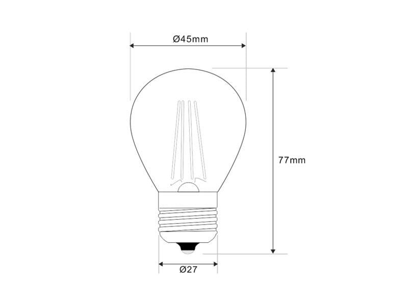 Bombilla LED con regulación de intensidad para casquillos o bases convencionales E27. Alta potencia lumínica, ahorro de hasta el 90% en su consumo de luz. Incorpora driver de corriente constante de gran resistencia.