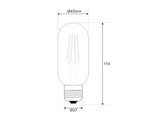 La Bombilla LED E27 Filamento Gold T45 de 4W de potencia es perfecta para actualizar nuestras bombillas sin perder la estética retro.