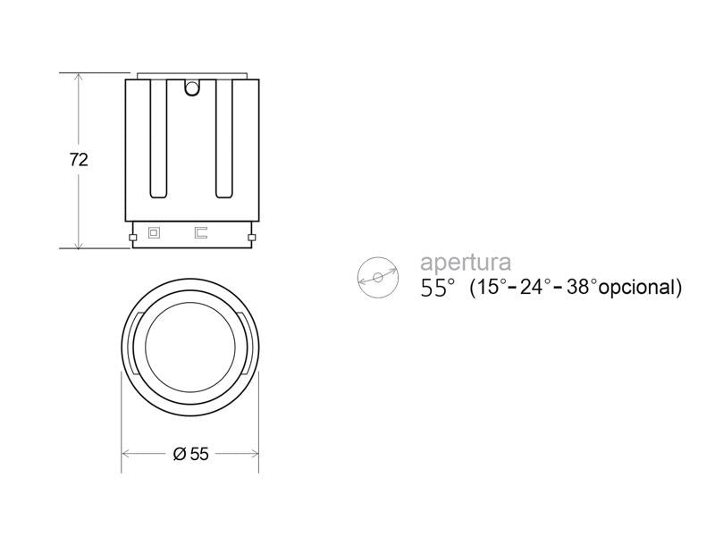 Spot LED de calidad profesional con chip led de alta potencia lumínica BRIDGELUX V10B, driver led TRIDONIC y disipador de aluminio de diseño patentando que alarga la vida útil y garantiza un flujo luminosos estable a lo largo del tiempo. Con un CRI >90 que asegura una perfecta reproducción cromática. Especialmente indicado para los Housing HOTEL Spot.