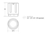 Spot LED de calidad profesional con chip led de alta potencia lumínica BRIDGELUX V10b, driver led TRIDONIC y disipador de aluminio de diseño patentando que alarga la vida útil y garantiza un flujo luminosos estable a lo largo del tiempo. Con un CRI >90 que asegura una perfecta reproducción cromática. Especialmente indicado para los Housing HOTEL Spot.