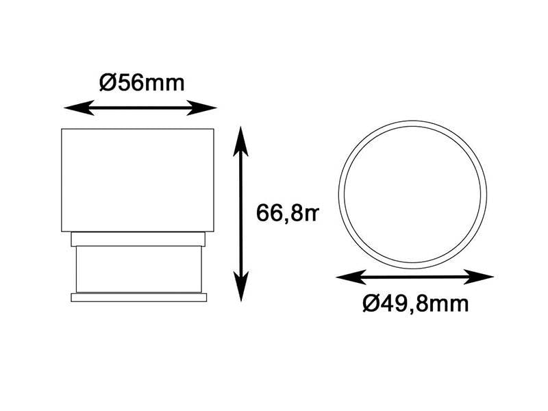 Spot LED de calidad profesional con chip led de alta potencia lumínica BRIDGELUX con disipador de aluminio de diseño patentando que alarga la vida útil y garantiza un flujo luminosos estable a lo largo del tiempo. Con un CRI >92 que asegura una perfecta reproducción cromática. Especialmente indicado para los apliques o aros estándar GU10