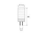 Bombilla tipo bi pin de base G4 y alimentación 220V-AC. Alta potencia y bajo consumo. El G4 SMD LED se usa en flexo, caravanas, embarcaciones...