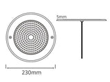 Foco Led para Piscinas fabricado en acero inoxidable 316 con un nuevo diseño SLIM extraplano de solo 5mm diseñada para sustituir los focos halógenos de las piscinas. Alta tecnología led que ofrecen una excelente iluminación y un ahorro del 90% de consumo eléctrico.  Cuerpo fabricado en PC-anti-UV de alta resistencia. Ofrece máxima potencia de iluminación. 