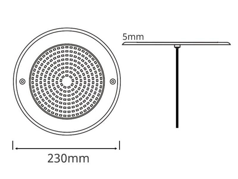 Foco Led para Piscinas fabricado en acero inoxidable 316 con un nuevo diseño SLIM extraplano de solo 5mm diseñada para sustituir los focos halógenos de las piscinas. Alta tecnología led que ofrecen una excelente iluminación y un ahorro del 90% de consumo eléctrico.  Cuerpo fabricado en PC-anti-UV de alta resistencia. Ofrece máxima potencia de iluminación. Incluye controlador y mando a distancia para apagar/encender o regular la intensidad de luz, efectos, etc.