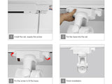 ALPHA LITE es un foco LED RGB+CW para carril trifásico con múltiples opciones de control de movimiento y de iluminación por control remoto o WiFi mediante App gratuita para smartphone o tablet Apple y/o Android.