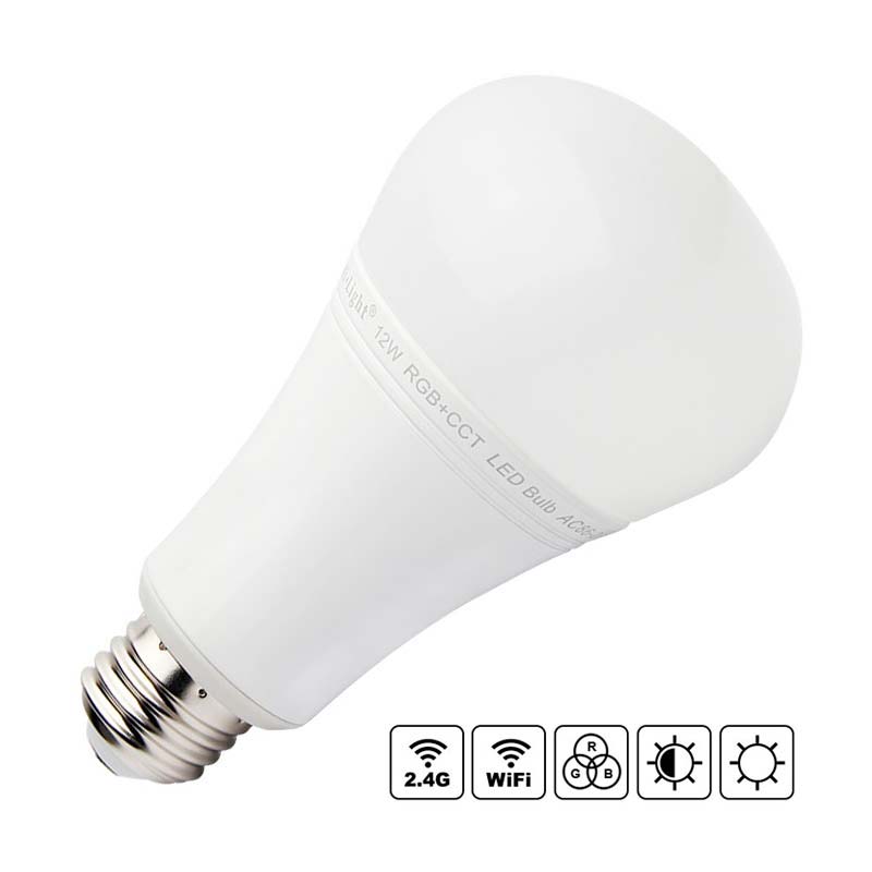 La <b>Bombilla Led Wifi</b> ofrece color RGB + CCT (blanco dual) en una única bombilla. Esta bombilla Led WiFi puede ser controlada por un mando a distancia RF o con el adaptador WiFi mediante App gratuita para smartphone o tablet Apple y/o Android. Ofrece máximo control y amplias posibilidades de decoración con luz. 