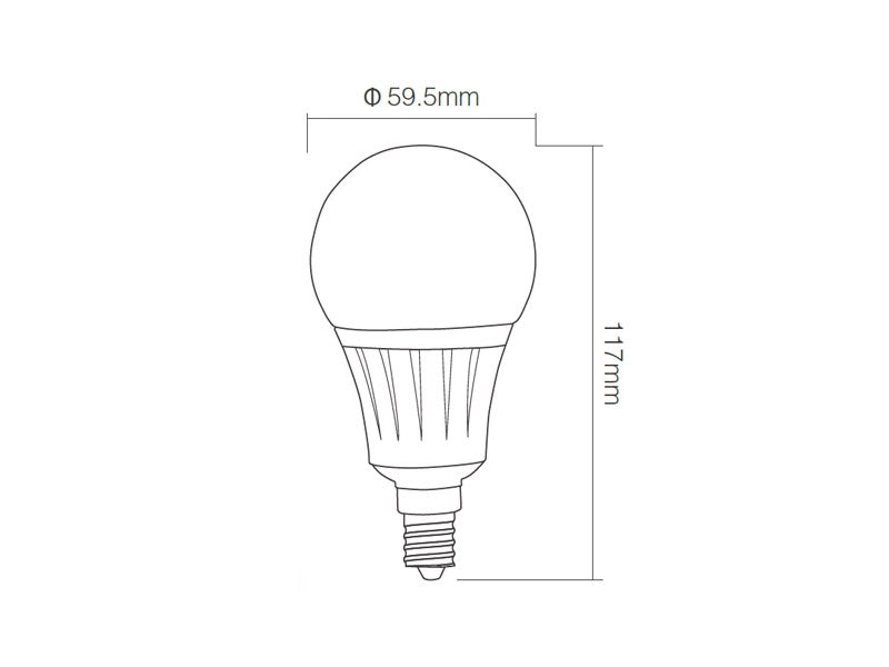 La <b>bombilla LED WiFi E14</b> ofrece color RGB + CCT (blanco dual) en una única bombilla. Puede ser controlada por un mando a distancia RF o con el adaptador WiFi mediante App gratuita para smartphone o tablet Apple y/o Android. Ofrece máximo control y amplias posibilidades de decoración con luz. 