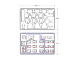 Práctico maleta de demostración de todo tipo de luminarias LED. Incluye todo lo necesario para transportar 19 tipos diferentes de bombillas LED: PAR, MR16, GU10, E27, etc. Para los casquillos G4 y GX5,3 hay una alimentación de 12V integrada.