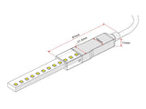 Cable que permite la conexión de tira led DC220V (LD1060167-8-9) con facilidad y seguridad con un controlador / driver led externo de 2 hilos.