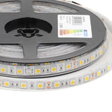 Rollo de tira LED monocolor impermeable para uso en exterior, cubierta de silicona (protección IP68) y flexible. No genera calor y tiene un costo de mantenimiento muy bajo