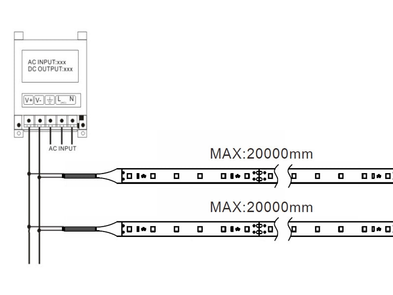 Tira LED de 20 metros de longitud con alimentación DC24V con el nuevo Chip Epistar de alta potencia lumínica SMD2835. Incorpora cinta adhesiva 3M 300LSE de alta adherencia para colocar la tira en cualquier superficie. Para instalaciones profesionales donde se requiera largas tiradas sin caídas de tensión y altas prestaciones.