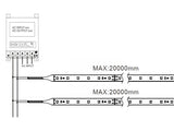 Tira LED de 20 metros de longitud con alimentación DC24V con el nuevo Chip Epistar de alta potencia lumínica SMD2835. Incorpora cinta adhesiva 3M 300LSE de alta adherencia para colocar la tira en cualquier superficie. Para instalaciones profesionales donde se requiera largas tiradas sin caídas de tensión y altas prestaciones.