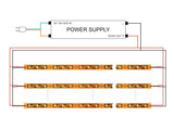 Rollo de tira LED monocolor de 5 metros (72 Leds/metro) especialmente indicado para la adaptarse a cualquier contorno, permite hacer curvas y angulos de 90 grados gracias a su PCB de solo 6mm de ancho en forma de Zig-Zag. Chip SMD2835 de bajo consumo. Material flexible adaptable a cualquier superficie. En el dorso cuenta con un potente adhesivo 3M para colocar la tira en cualquier superficie.